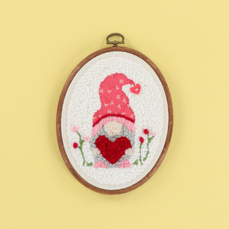 Be My Gnomie? Punch Needle Hoop Kit