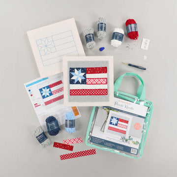 Stars & Stripes Forever Punch Needle Frame Kit
