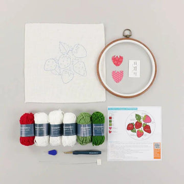 So Berry Happy Punch Needle Hoop Kit