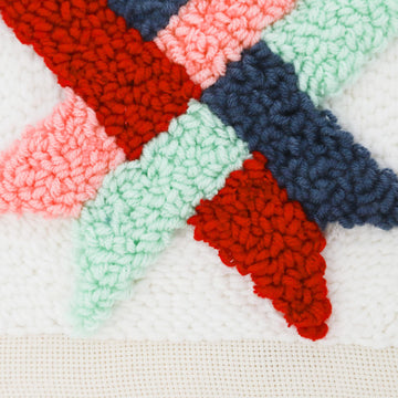 Woven Star Quilt Block Punch Needle Embroidery Frame Kit