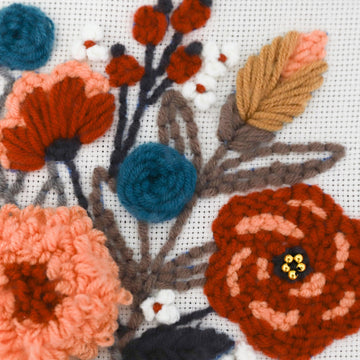 Boho Blossoms Punch Needle Embroidery Frame Kit