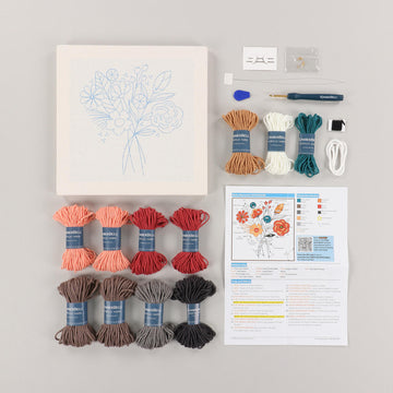 Boho Blossoms Punch Needle Embroidery Frame Kit