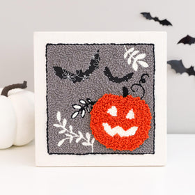 Jack-O'Lantern Jubilee Punch Needle Frame Kit