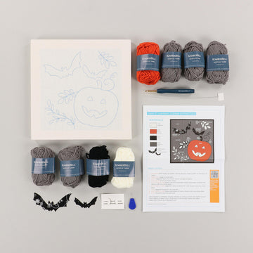 Jack-O'Lantern Jubilee Punch Needle Frame Kit