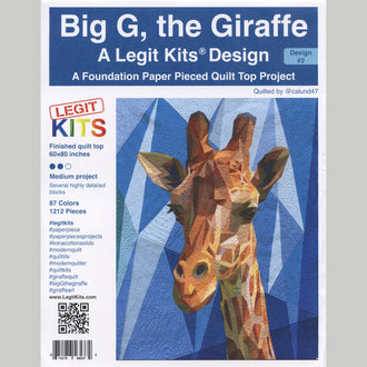 Big G the Giraffe Quilt Pattern