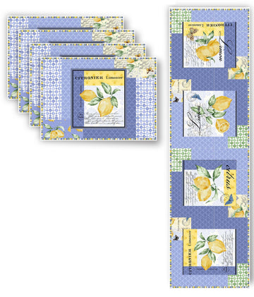 Limoncello Place Mats & Runner Pattern Free Quilt Pattern