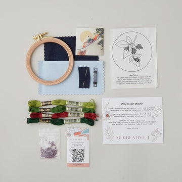 Beaded Berries Embroidery Kit