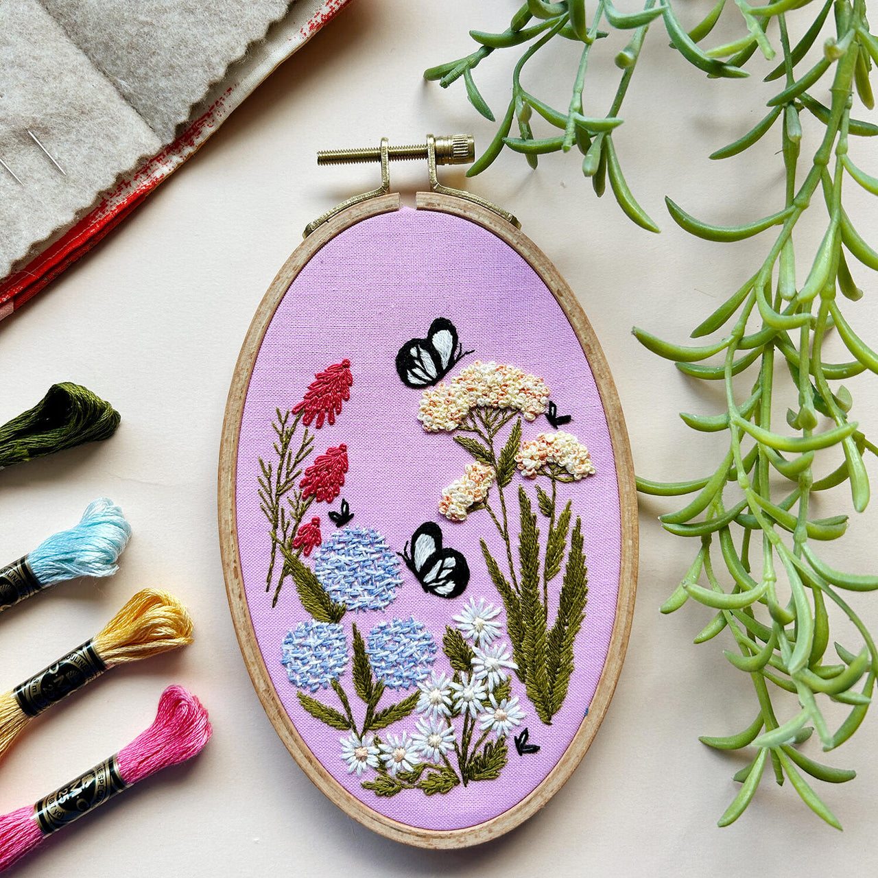 Butterfly Garden Embroidery Kit