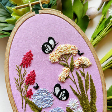 Butterfly Garden Embroidery Kit