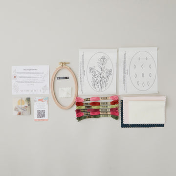 3D Coneflowers Embroidery Kit