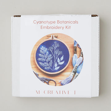 Cyanotype Botanicals Embroidery Kit