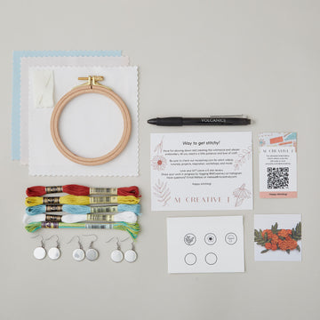 Embroidered Earrings Kit