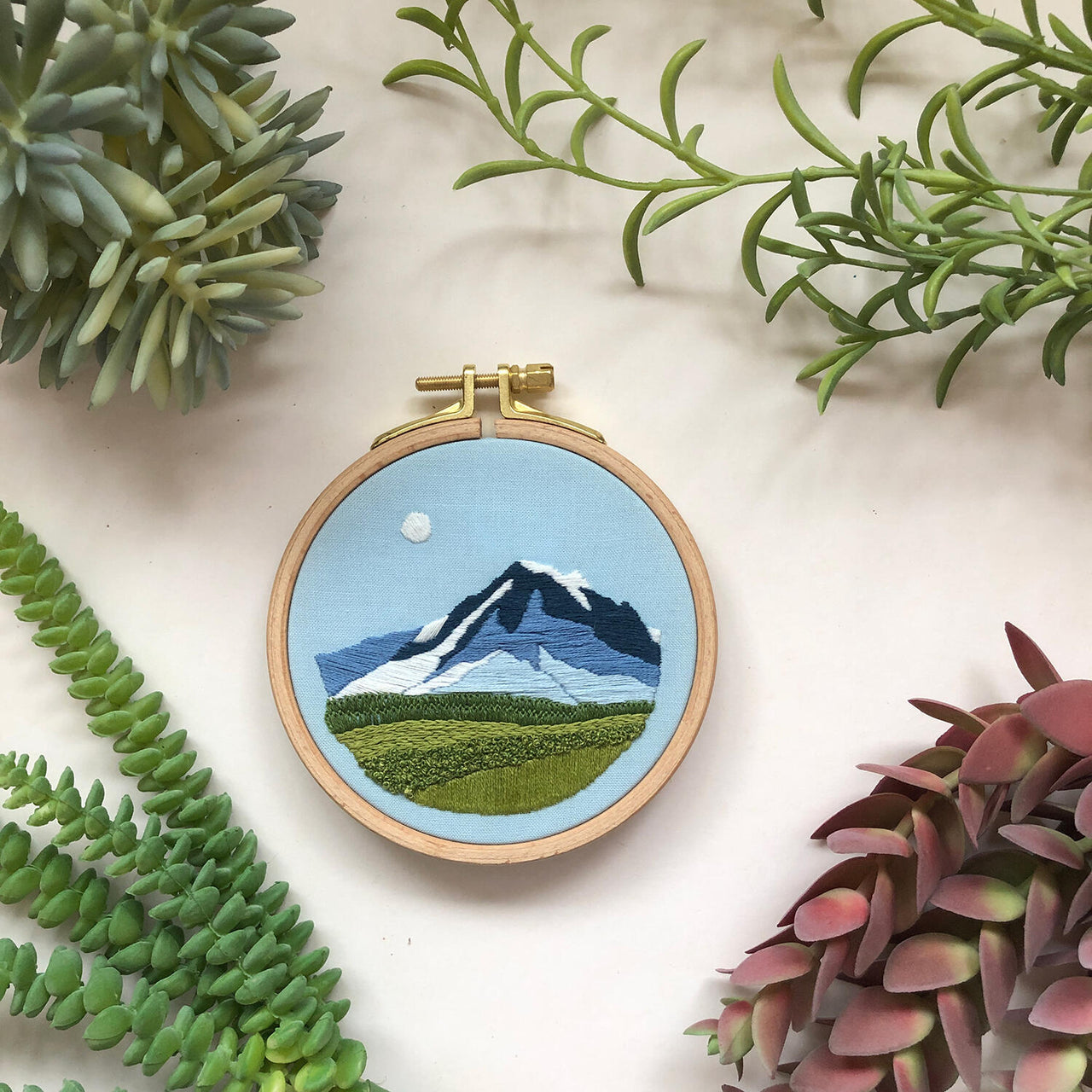 Mountain View Embroidery Kit