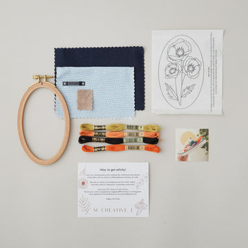 Poppies Embroidery Kit