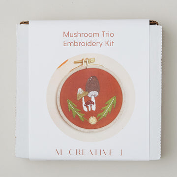 Mushroom Trio Embroidery Kit