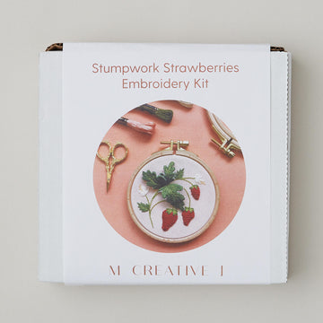 Stumpwork Strawberries Embroidery Kit