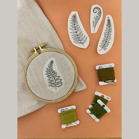 Ferns Stick and Stitch Embroidery Pattern