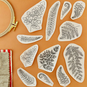 Ferns Stick and Stitch Embroidery Pattern