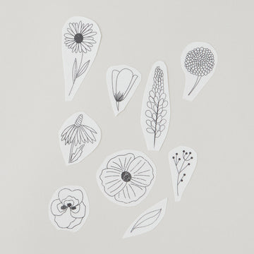 Wildflowers Stick and Stitch Embroidery Pattern