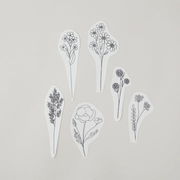 Wildflower Stems Stick and Stitch Embroidery Pattern