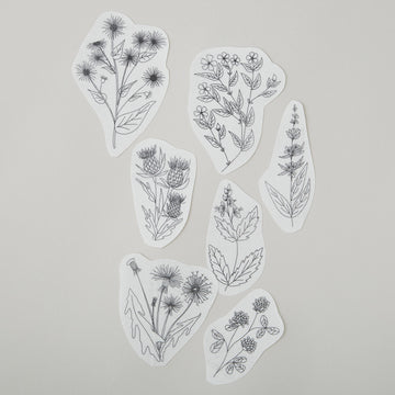 Unconventional Flowers Stick and Stitch Embroidery Pattern