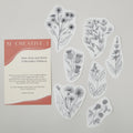 Unconventional Flowers Stick and Stitch Embroidery Pattern