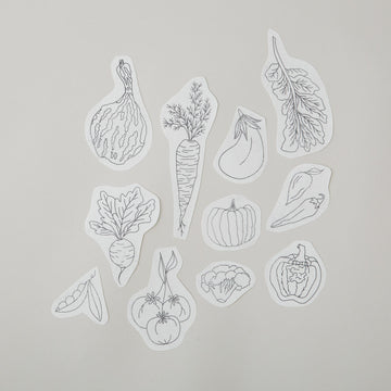 Veggie Delight Stick and Stitch Embroidery Pattern