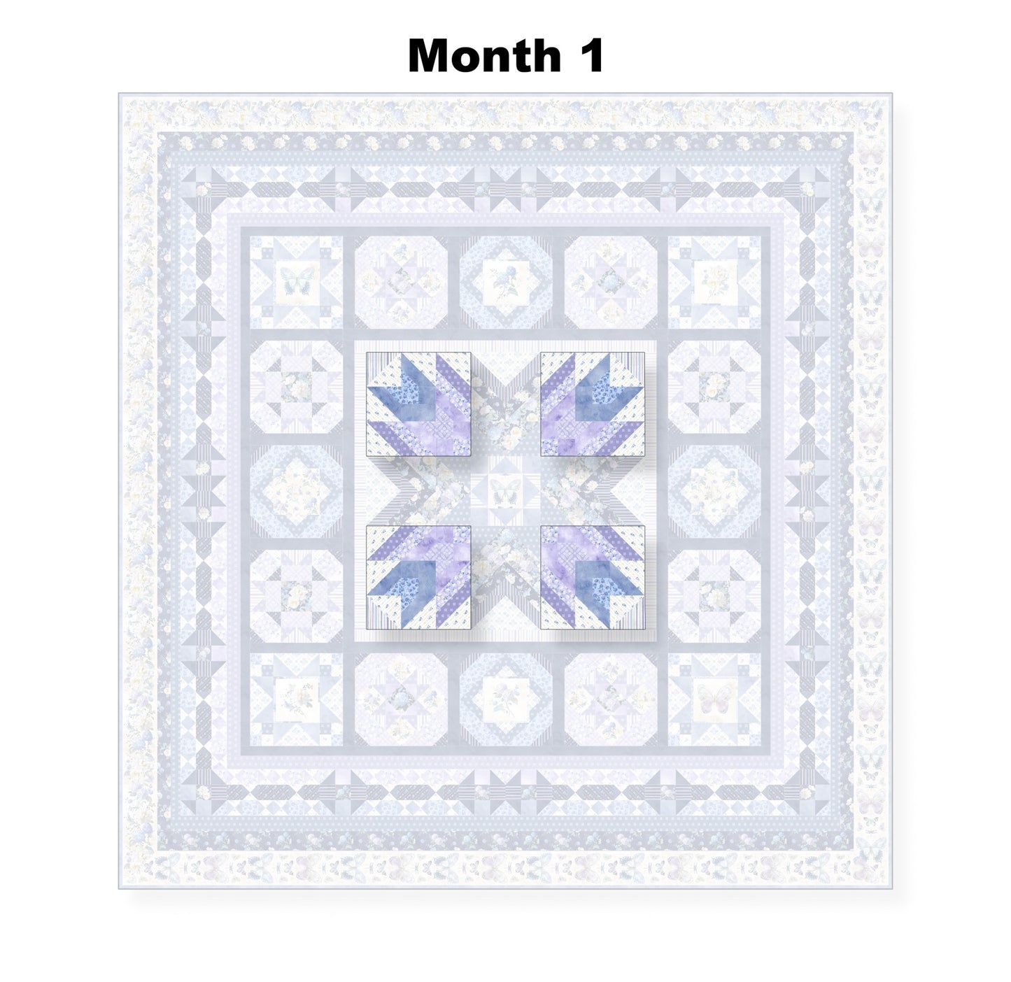 Morning Blooms Block of the Month Presale Alternative View #1