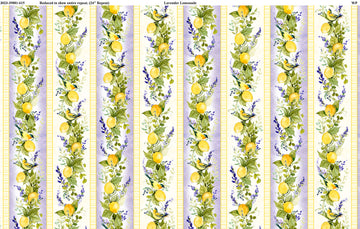 Lavender Lemonade - Repeating Stripe Multi Yardage