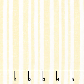 Lavender Lemonade - Linen Stripe Lemon Yardage