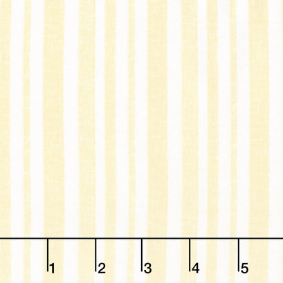 Lavender Lemonade - Linen Stripe Lemon Yardage