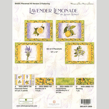 Lavender Lemonade Placemats Kit