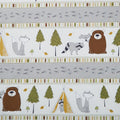 Into The Woodlands - Animal Repeating Stripe Multi Yardage