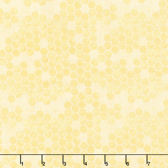 Bees & Blooms - Honeycomb Yellow Yardage
