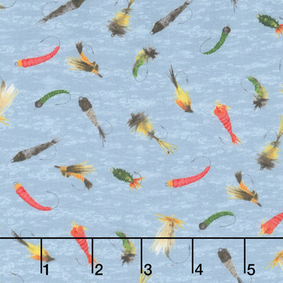 Gone Fishing - Fishing Lures Blue Yardage