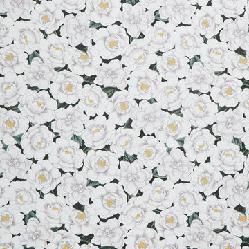 Garden Grace - Packed Flowers Green Yardage