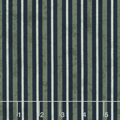 Garden Grace - Stripe Navy Yardage