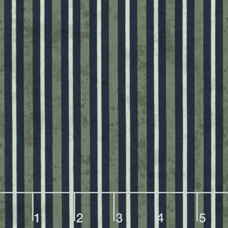Garden Grace - Stripe Navy Yardage