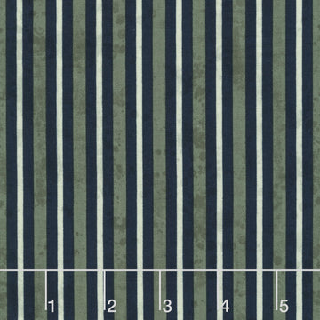 Garden Grace - Stripe Navy Yardage