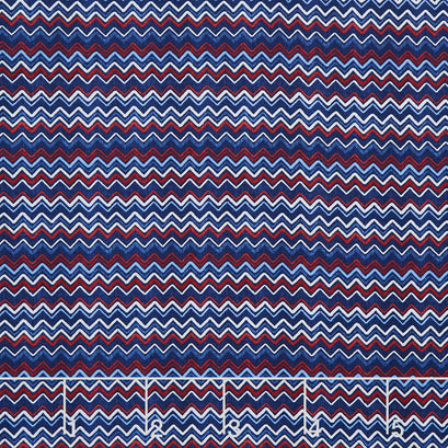 Stars Of Valor - Chevrons Navy Yardage