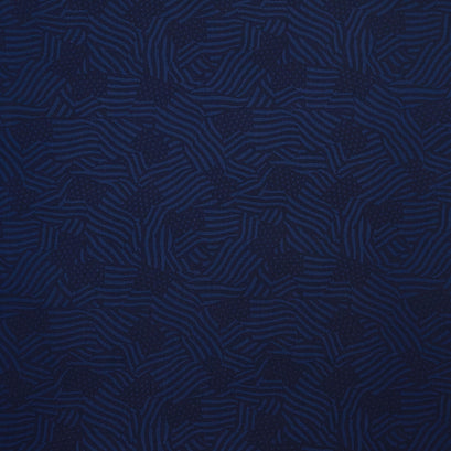 Stars Of Valor - Flag Texture Navy Yardage