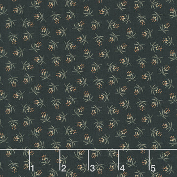 Cheddar & Coal III - Berries Black Yardage