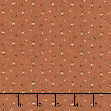 Cheddar & Coal III - Triangle Dots Cheddar Yardage