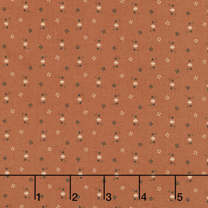 Cheddar & Coal III - Triangle Dots Cheddar Yardage