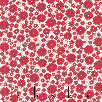 Aunt Grace Goes Scrappy - Garden Red Yardage