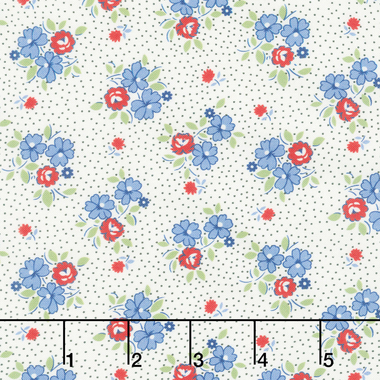 Aunt Grace Goes Scrappy - Floral Multi Yardage