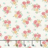 Aunt Grace Goes Scrappy - Floral Pink Yardage