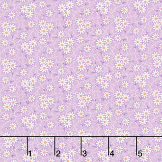 Aunt Grace Goes Scrappy - Daisy Lilac Yardage