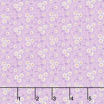Aunt Grace Goes Scrappy - Daisy Lilac Yardage