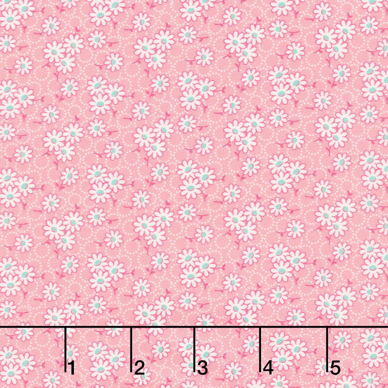 Aunt Grace Goes Scrappy - Daisy Pink Yardage